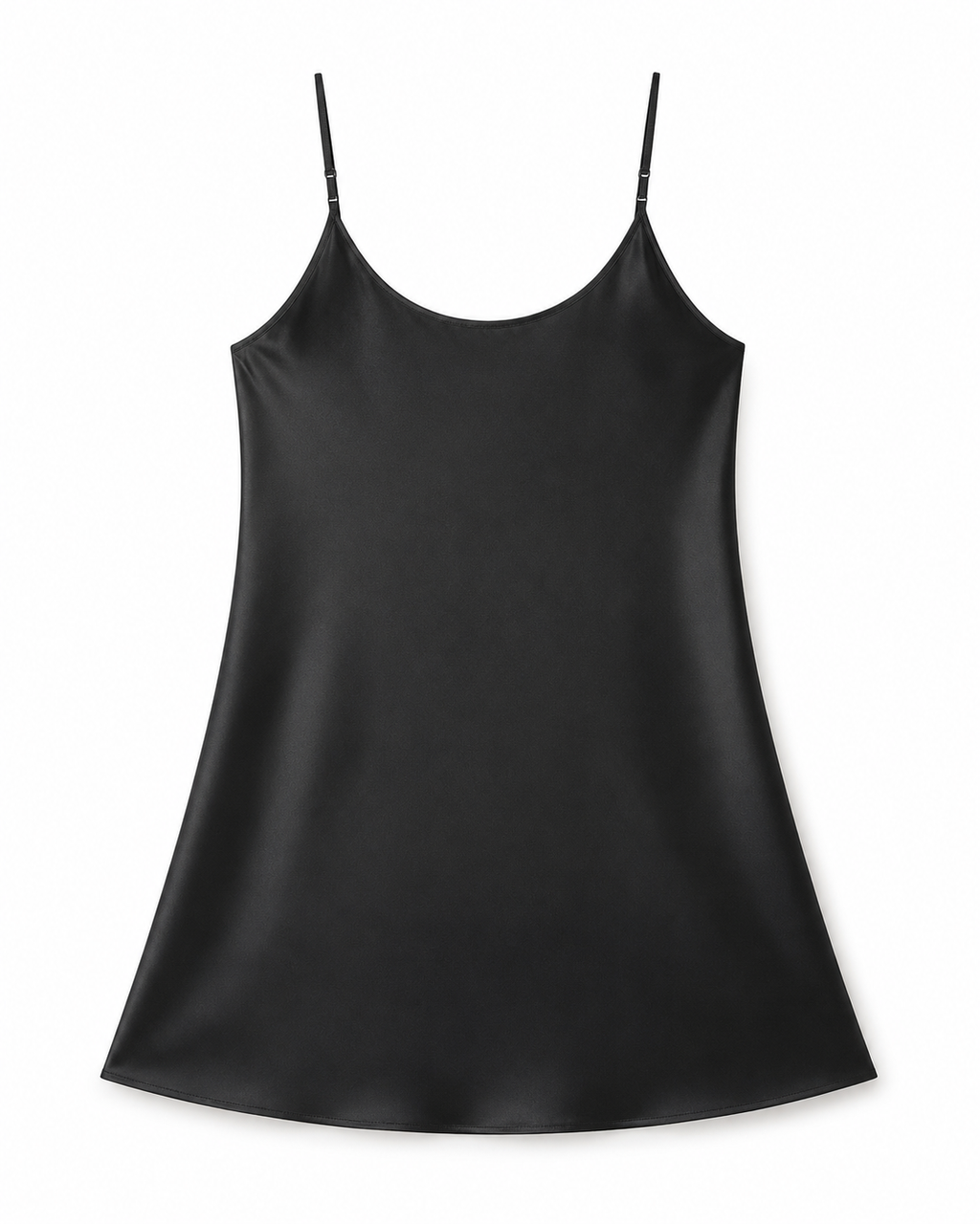 Truffle Noir - Hyaluronic Acid Silk Slip Nightgown