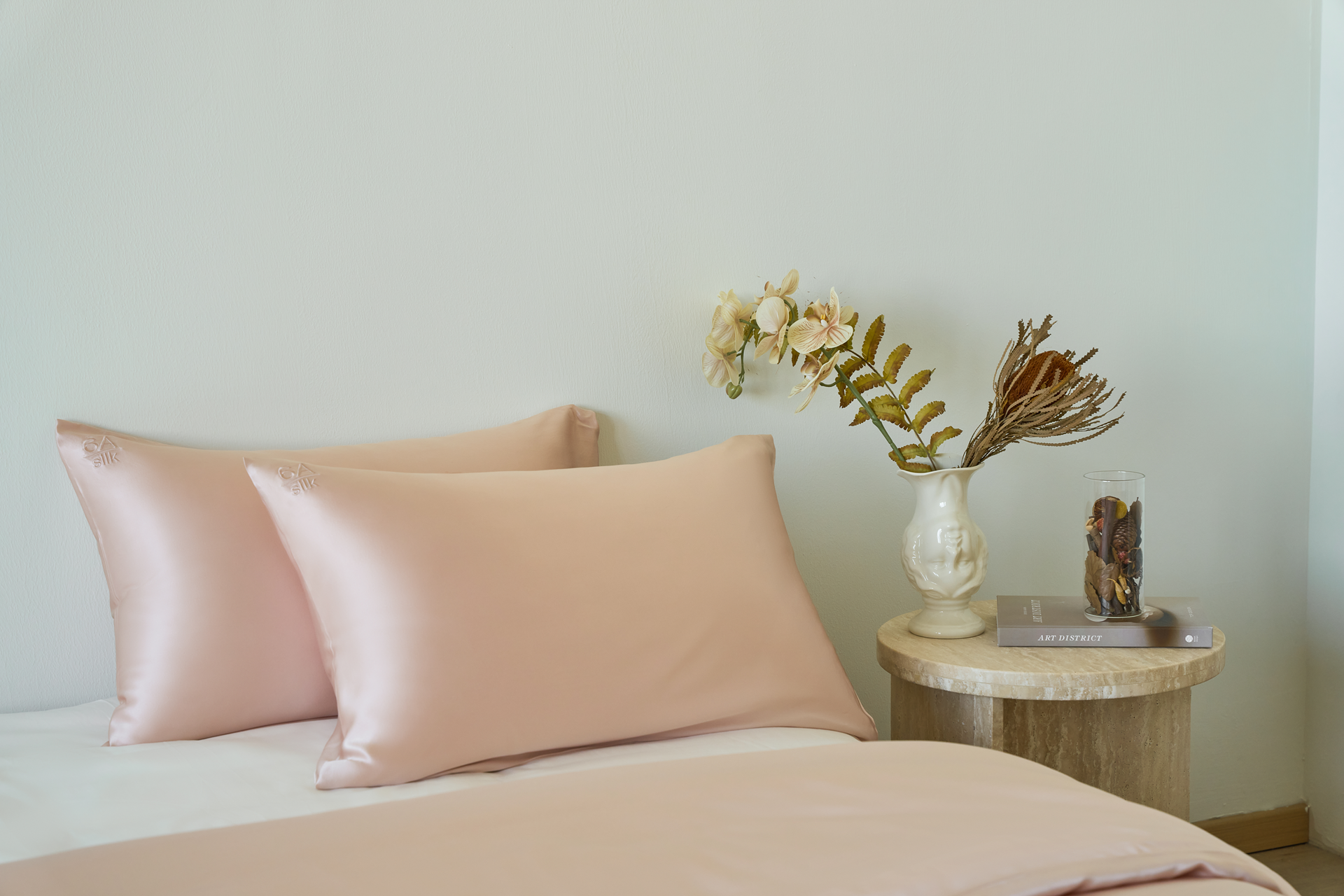 Radiance Rose - Pure Silk Pillowcase Duo Set