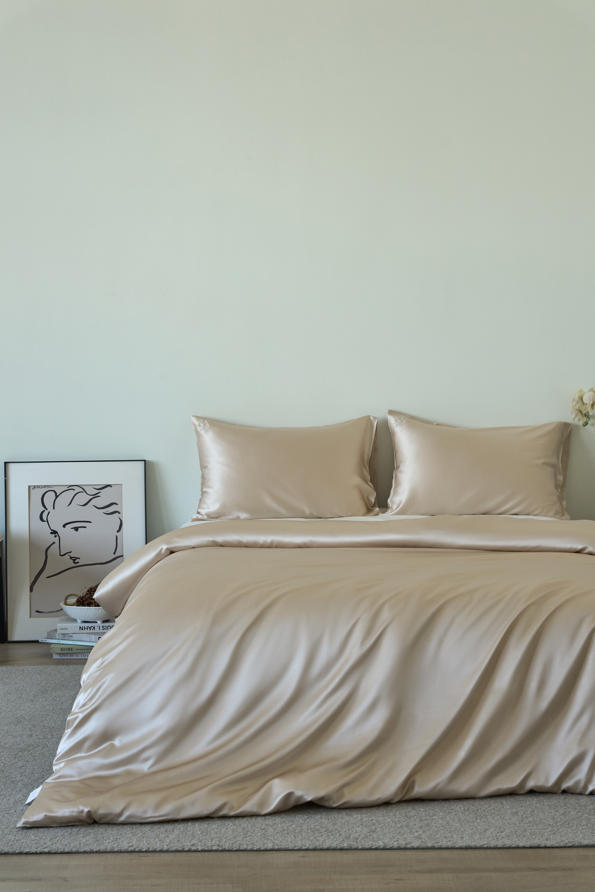 Elegant Gold - Pure Silk Duvet Cover