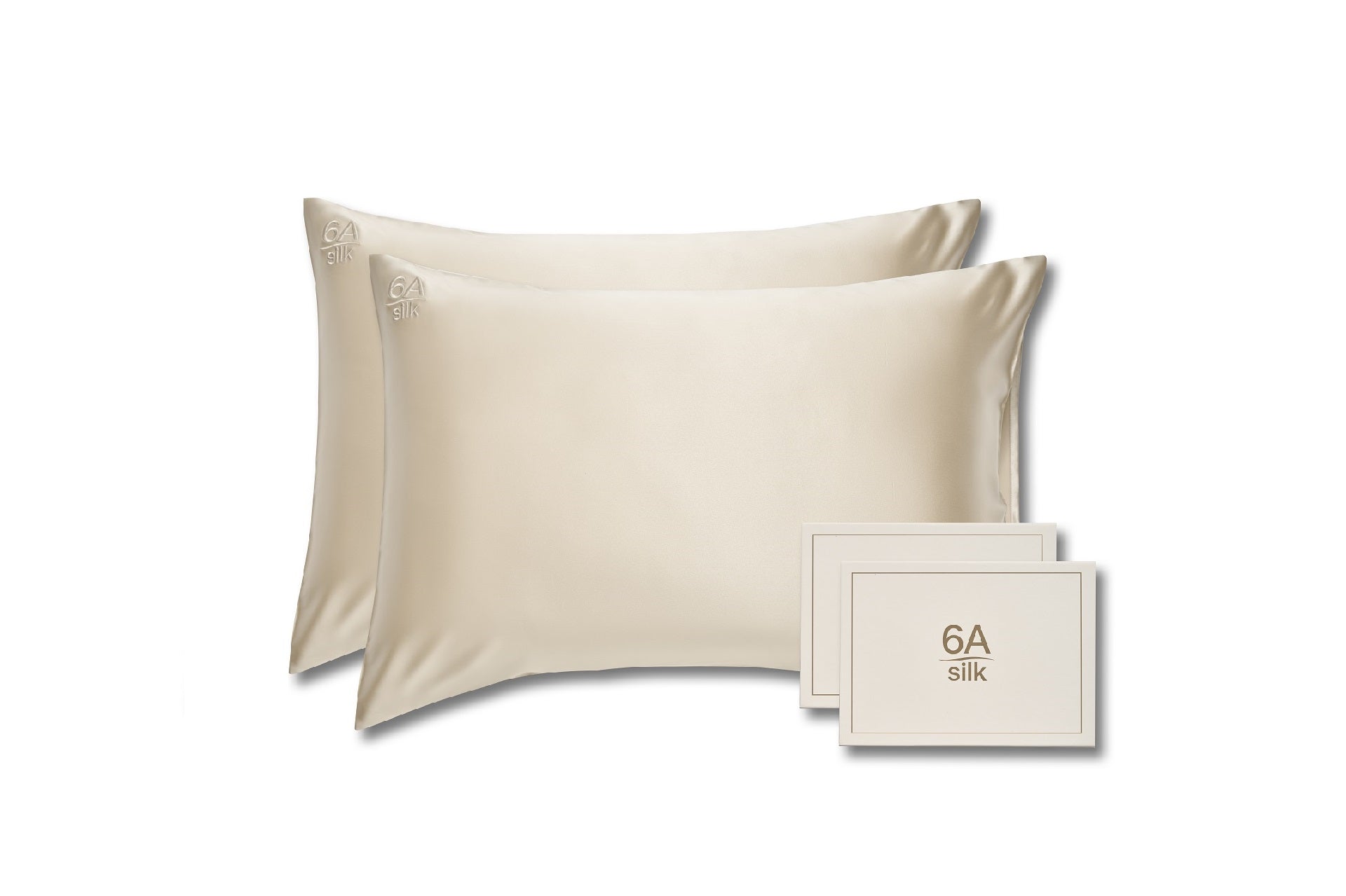 Elegant Gold - Pure Silk Pillowcase Duo Set