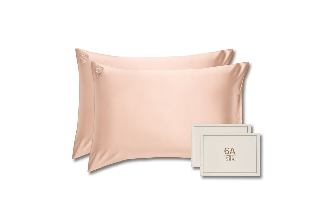 Elegant Gold - Pure Silk Pillowcase Duo Set