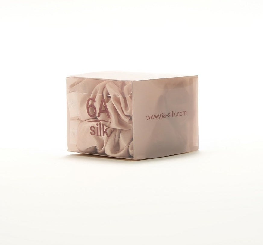 [3 pcs] Radiance Rose - Silk Large Scrunchie